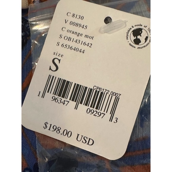 Free People Cassis Chiffon Sheer Maxi Dress with Attached Slip sz S NWT $198 NEW - Picture 14 of 16